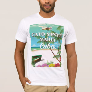 Cayo Santa María Cuban beach vacation poster T-Shirt