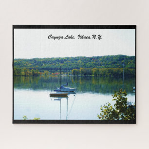 CAYUGA LAKE IN AUTUMN JIGSAW PUZZLE