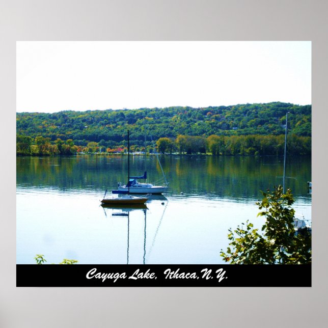 CAYUGA LAKE IN AUTUMN poster (Front)