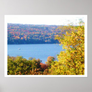 CAYUGA LAKE IN AUTUMN POSTER