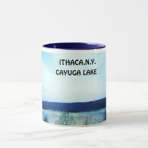 CAYUGA LAKE, ITHACA, N.Y. mug