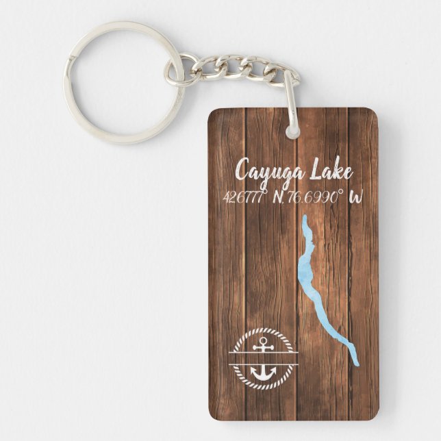 Cayuga Lake Key Chain (Front)
