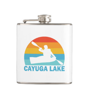 Cayuga Lake New York Kayak Hip Flask