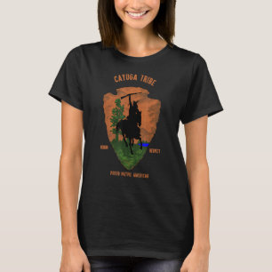 Cayuga Tribe Native American Indian Proud Retro Ar T-Shirt