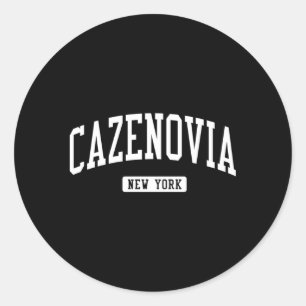 Cazenovia New York Ny Athletic Sports Classic Round Sticker