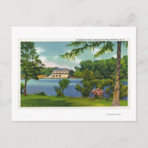 Cazenovia Park View of the Lake and Casino Postcard
