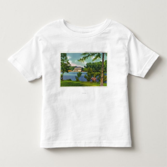 Cazenovia Park View of the Lake and Casino Toddler T-Shirt (Front)