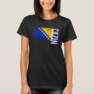 Cazin Bosnia Flag For Bosnian Men Women Kids T-Shirt