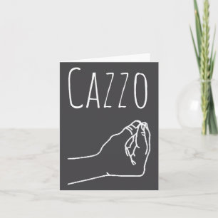 Cazzo Words In Italian Funny Quote Italy Gift  Card
