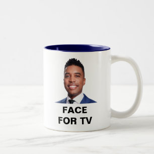CB Face for TV Two-Tone Coffee Mug