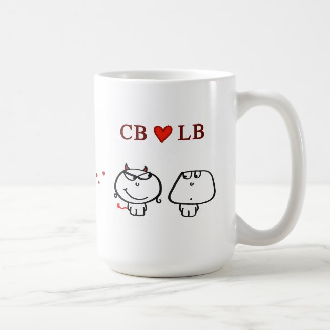"CB heart LB" Coffee Mug (Right)