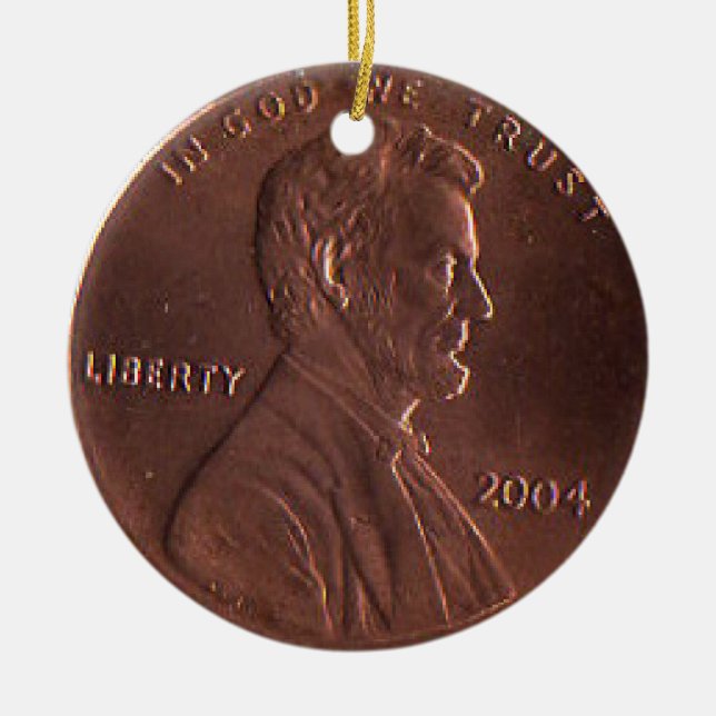 CB- Lucky Penny Ornament (Front)