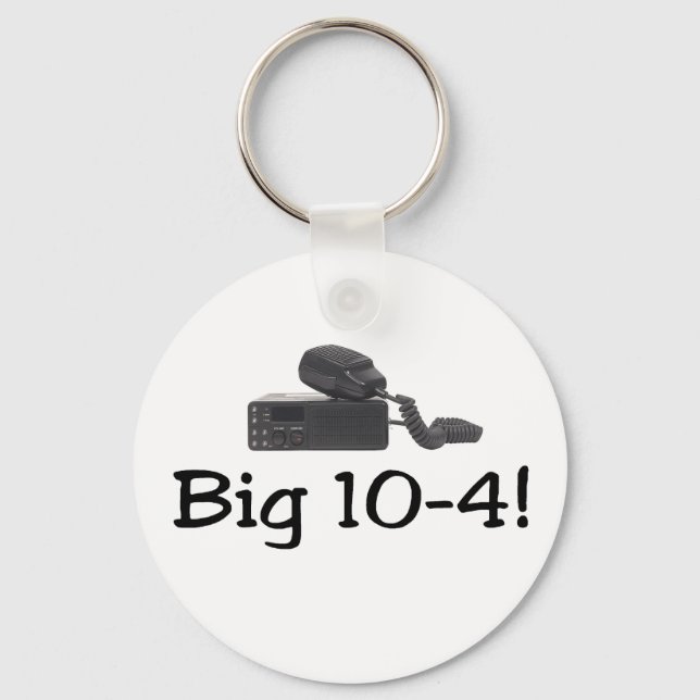 CB Radio T-shirts and Gifts. Key Ring (Front)