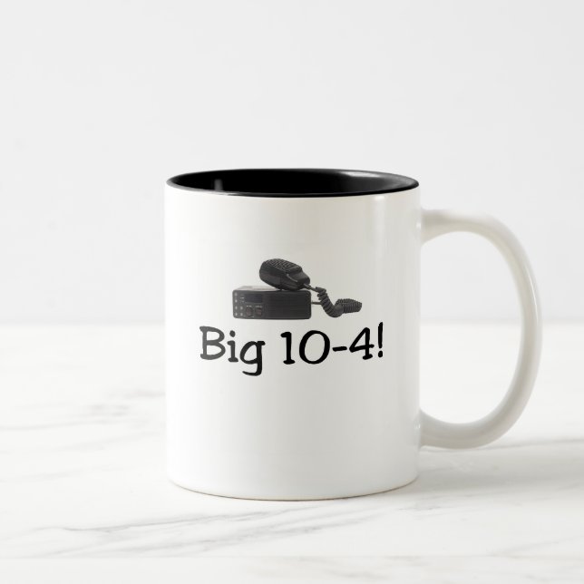 CB Radio T-shirts and Gifts. Two-Tone Coffee Mug (Right)