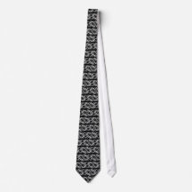 CB Tie- White and Black