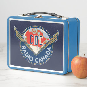CBC 1940s Logo Metal Lunch Box