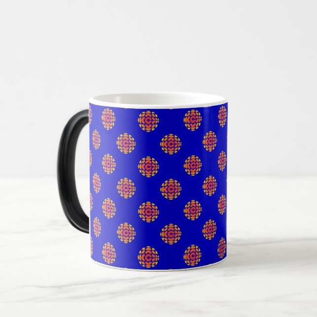 CBC 1974 Logo Pattern Magic Mug (Front Left)