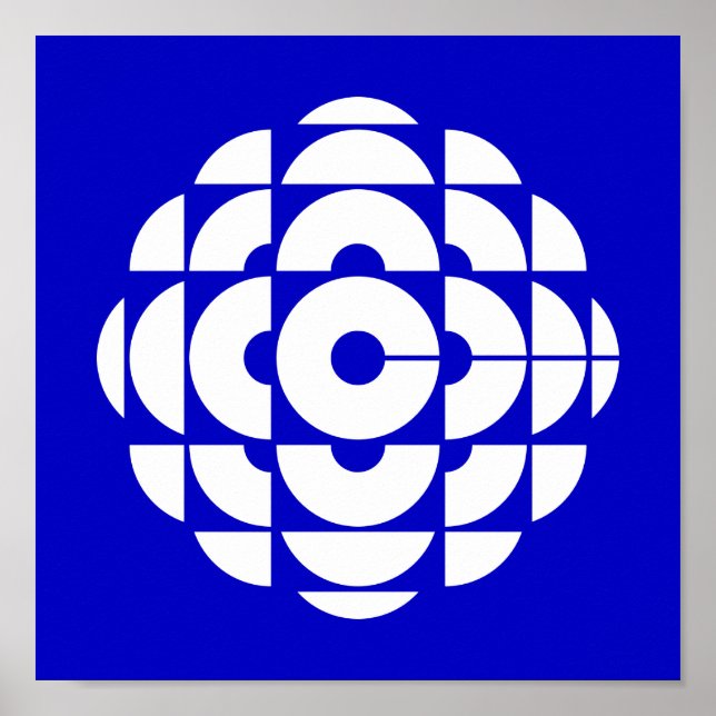 CBC 1986 Logo Blue Poster (Front)