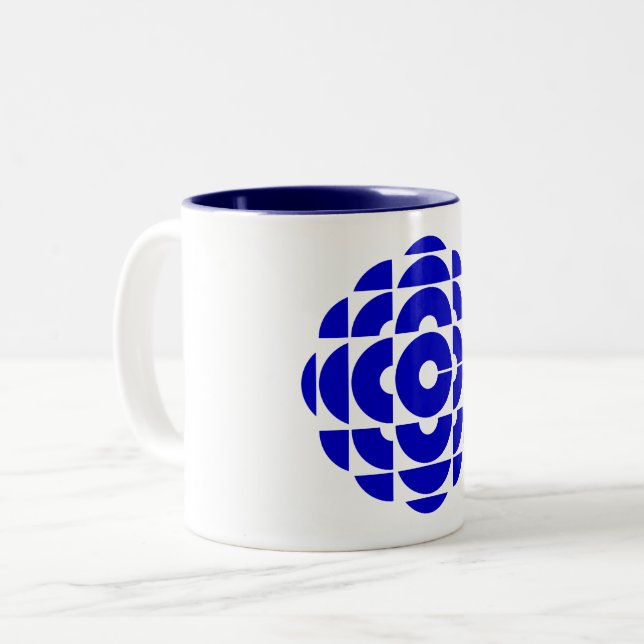 CBC 1986 Logo Two-Tone Coffee Mug (Front Left)