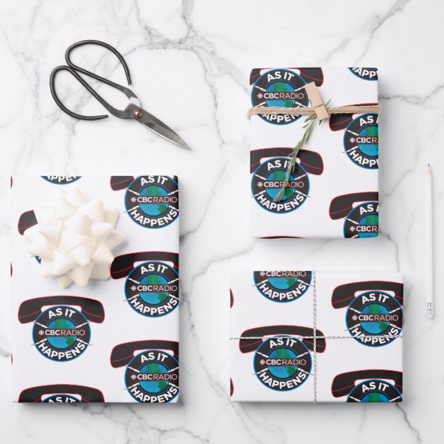 CBC As It Happens Wrapping Paper Sheet (Front)