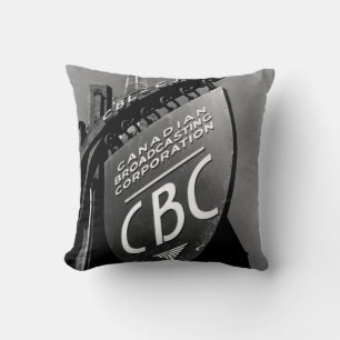 CBC Jarvis Street Sign (1940s) Cushion