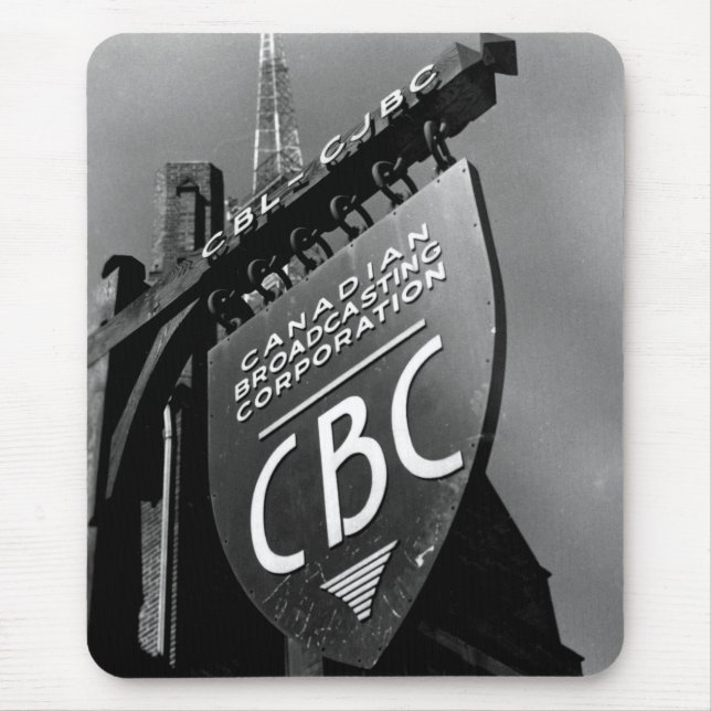 CBC Jarvis Street Sign (1940s) Mouse Pad (Front)
