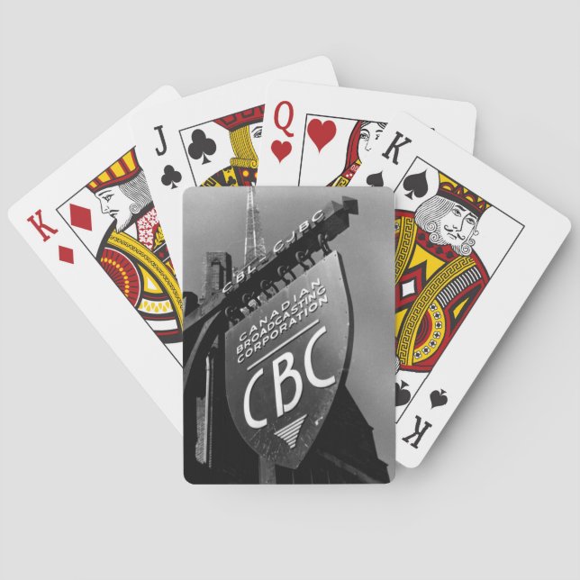 CBC Jarvis Street Sign (1940s) Playing Cards (Back)