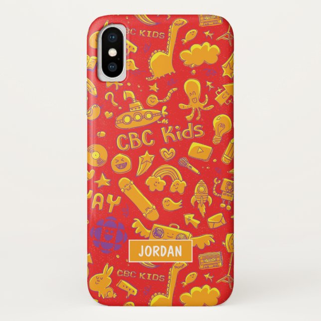 CBC Kids Pattern Personalised Phone Case (Back)