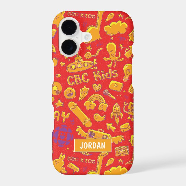 CBC Kids Pattern Personalised Phone Case (Back)