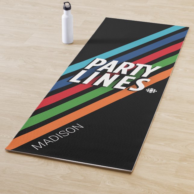 CBC Party Lines Yoga Mat (In Situ)