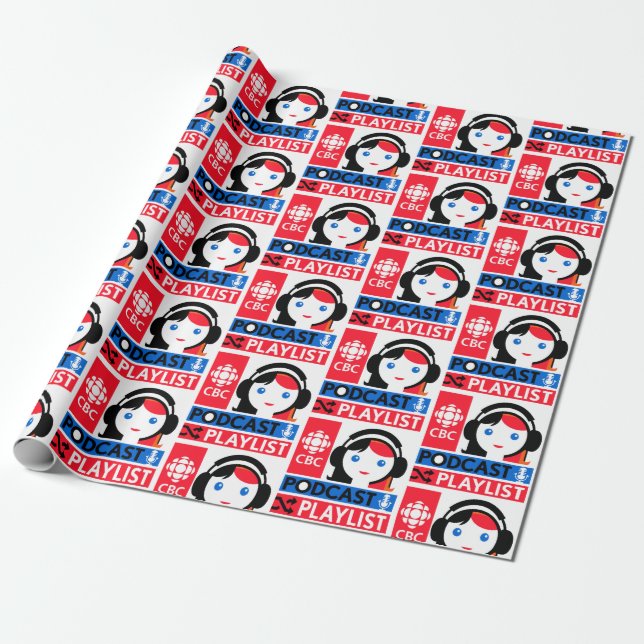 CBC Podcast Playlist Wrapping Paper (Unrolled)