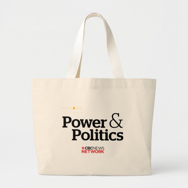 CBC Power & Politics Large Tote Bag (Front)