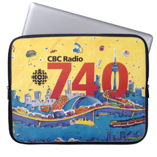 CBC Radio 740 - 1980 promo graphic Laptop Sleeve
