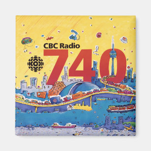 CBC Radio 740 - 1980 promo graphic Magnet