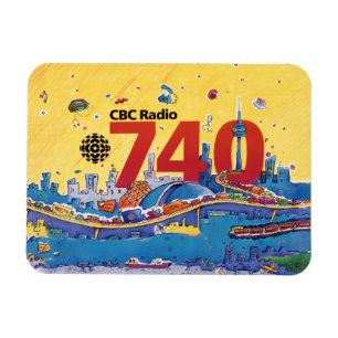 CBC Radio 740 - 1980 promo graphic Magnet