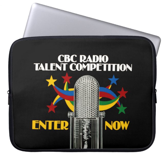 CBC Radio Talent Competition - promo Laptop Sleeve (Front)