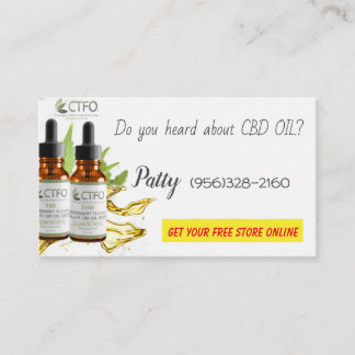 cbd oil business card