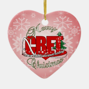 CBET CHRISTMAS Certified Biomedical Equipment Tech Ceramic Tree Decoration