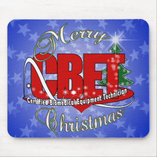 CBET CHRISTMAS Certified Biomedical Equipment Tech Mouse Pad