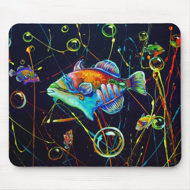 CBjork, Hawaiian Fish Reef Trigger Mouse Pad (Front)