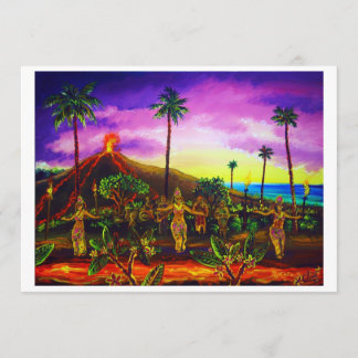 CBjork Lava Luau Invitations