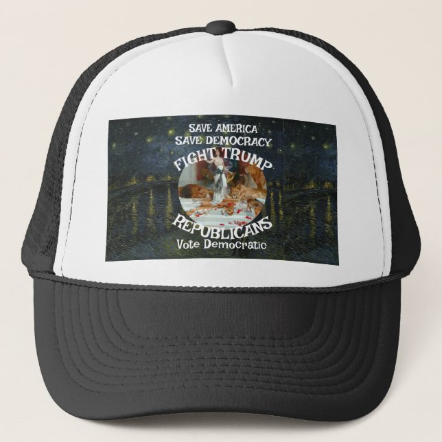 CBP DHS ICE RFK Racoon Sperm Research Project Iran Trucker Hat (Front)