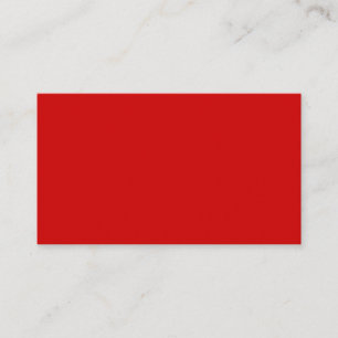 #CC0000 Hex Code Web Colour Dark Red Clay Business Card