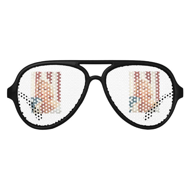 CC15 Marilyn Flag ZAZZ Aviator Sunglasses (Front)