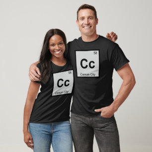 Cc - Carson City Nevada Chemistry Periodic Table T-Shirt
