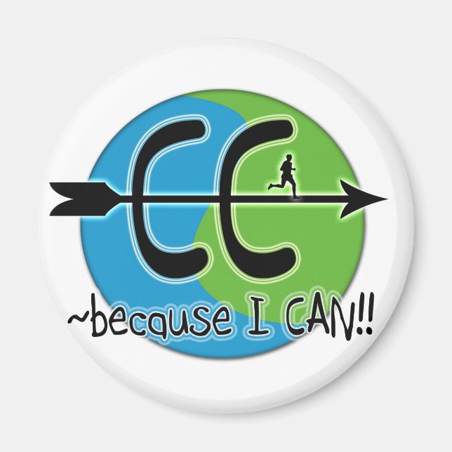 CC Cross Country - Because I CAN!! Magnet (Front)