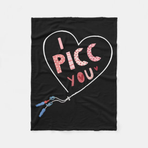 cc Nurse Valentine S Day Cute Vday Heart Vat Team Fleece Blanket