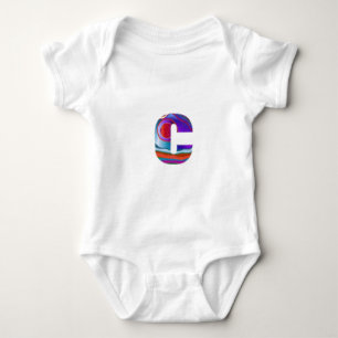 ccc bbb eee ddd aaa fff yyy ALPHABETS ALPHA JEWELS Baby Bodysuit