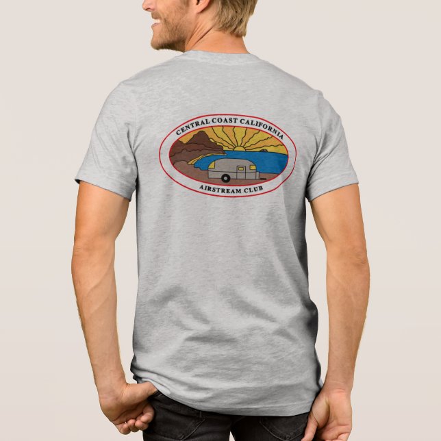 CCCAC Men's Logo T-shirt Tri-Blend Shirt (Back)