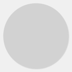 CCCCCC Light Grey Solid Colour Background Classic Round Sticker